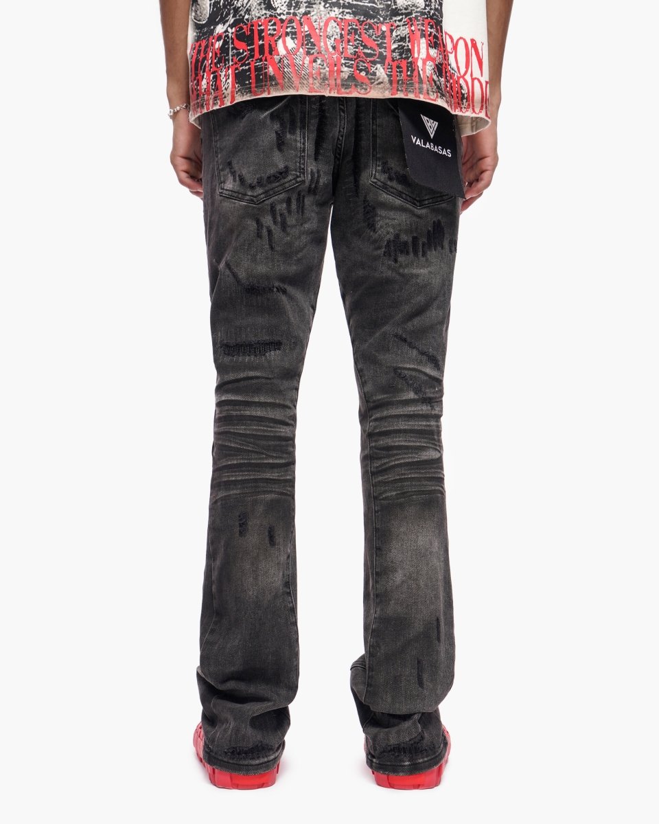 Graft Stacked Denim Grey Washed - Valabasas