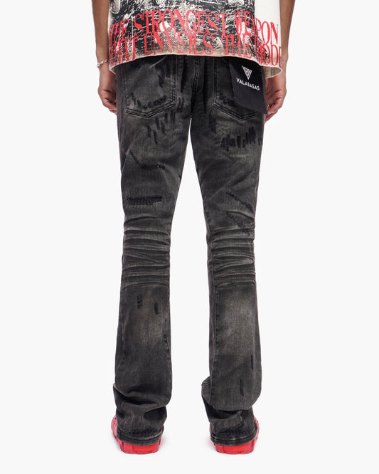 Graft Stacked Denim Grey Washed - Valabasas