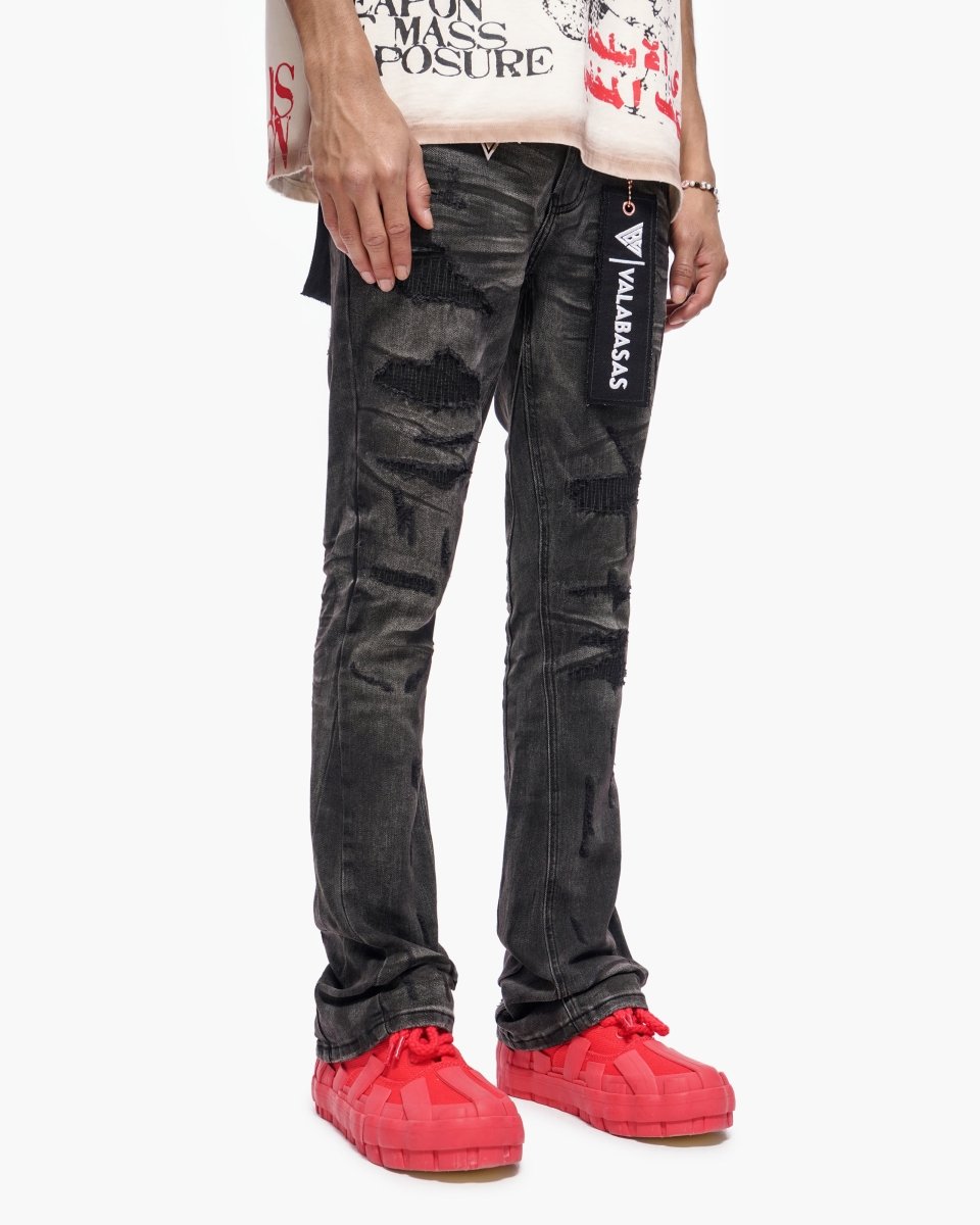 Graft Stacked Denim Grey Washed - Valabasas
