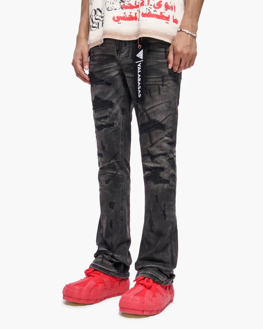 Graft Stacked Denim Grey Washed - Valabasas