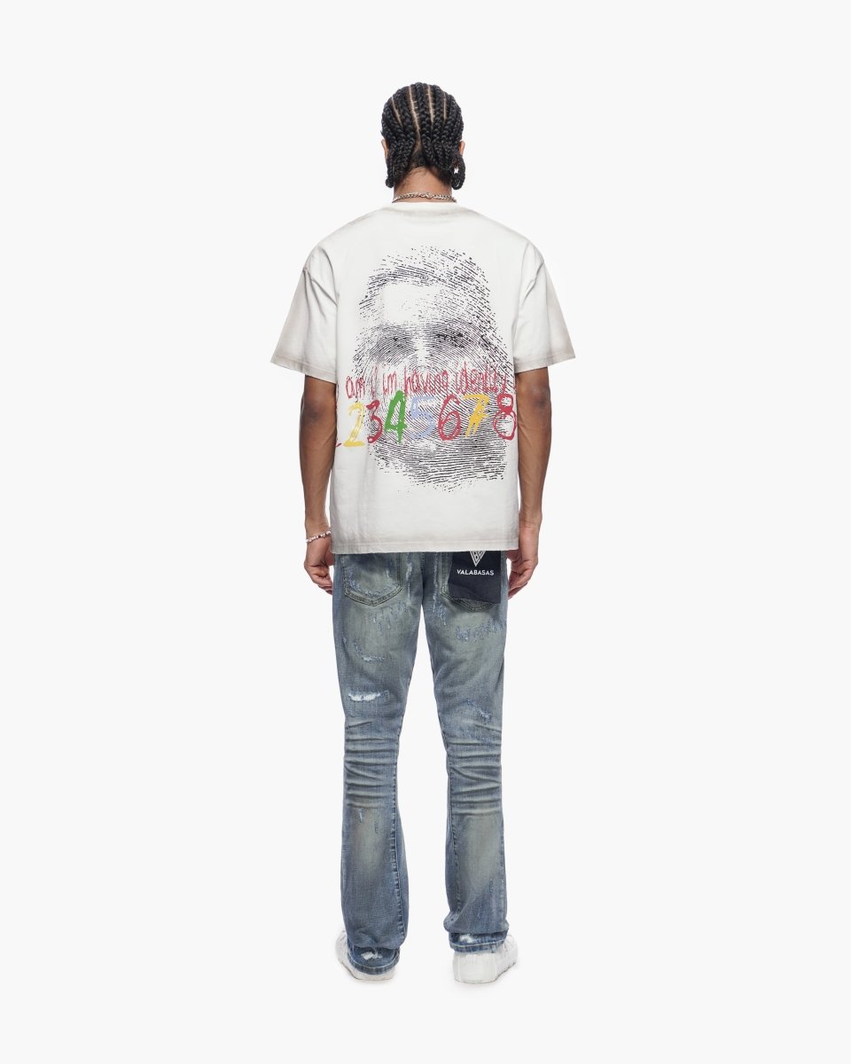 Graft Stacked Dirty Blue Jeans - Valabasas