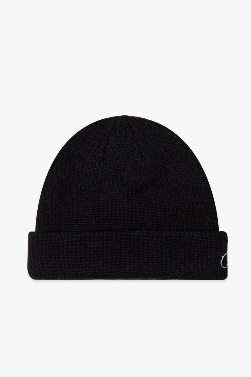 "GRANITE" BLACK BEANIE