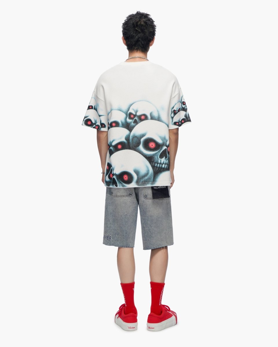 Grave Digger White Thermal Tee - Valabasas