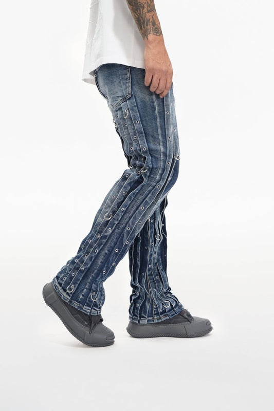 Gravity Blue Washed Stacked - Valabasas