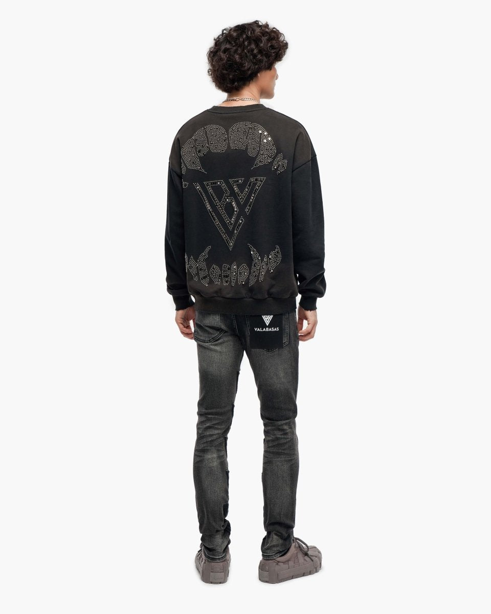 Grizzley Vintage Black Crew - Valabasas