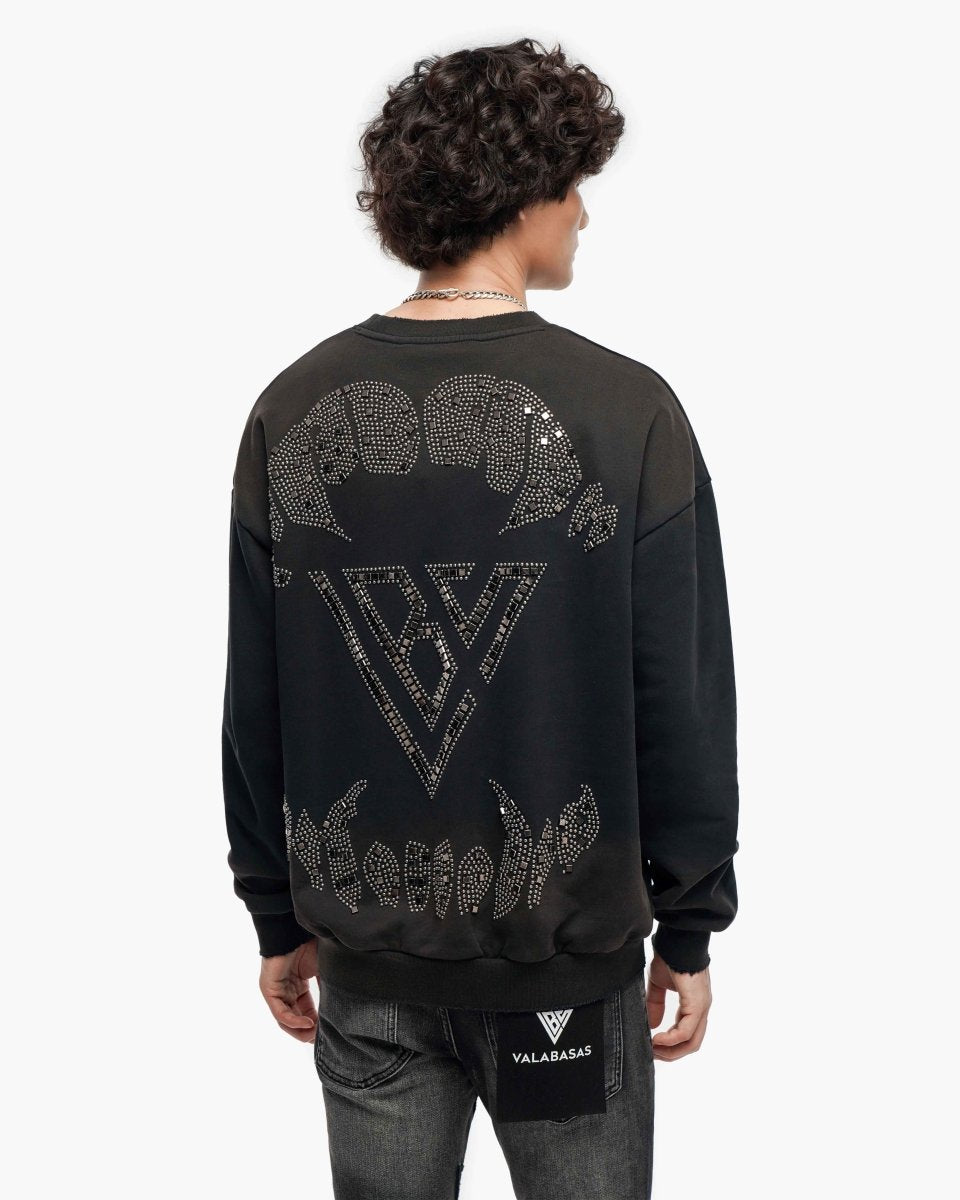 Grizzley Vintage Black Crew - Valabasas