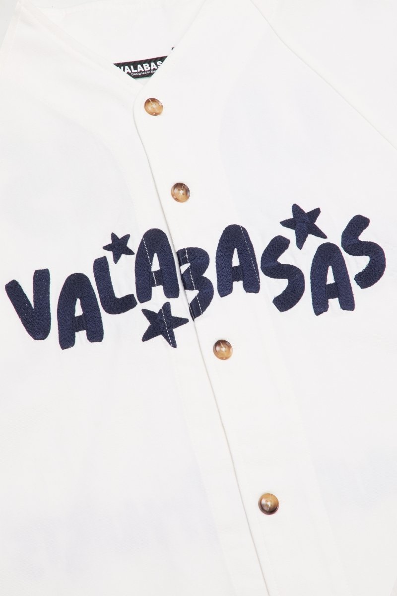 "GUIDANCE" BASEBALL JERSEY WHITE - Valabasas