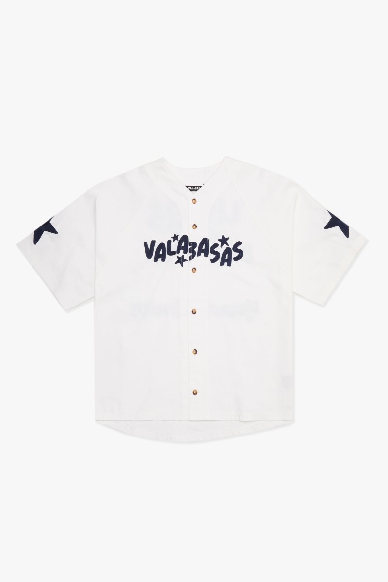 "GUIDANCE" BASEBALL JERSEY WHITE - Valabasas
