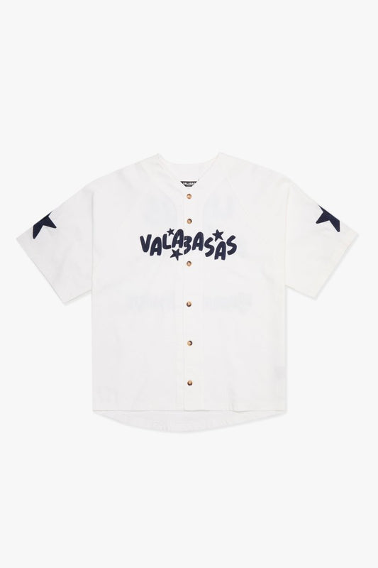 "GUIDANCE" BASEBALL JERSEY WHITE - Valabasas