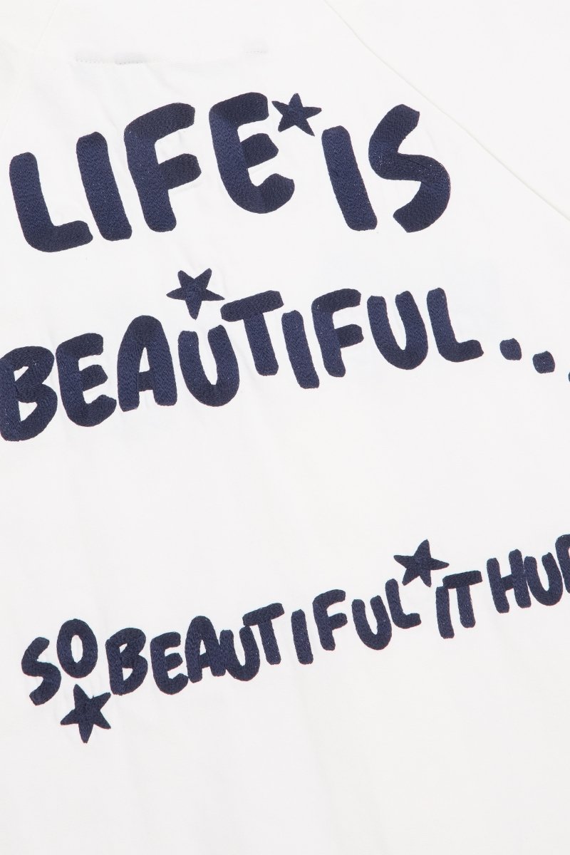 "GUIDANCE" BASEBALL JERSEY WHITE - Valabasas