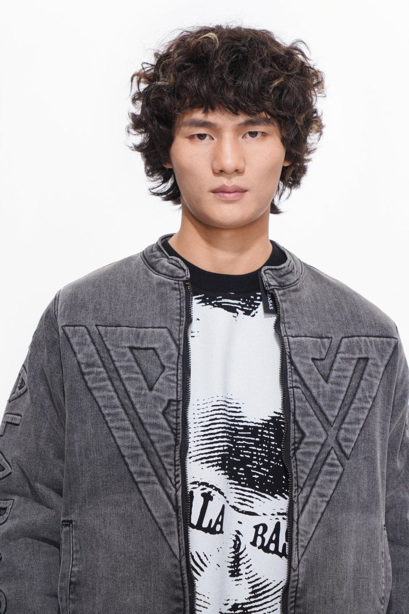 Harley Grey Wash Denim Jacket