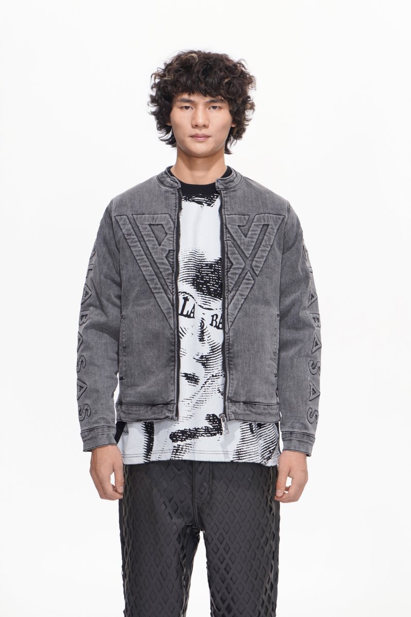 Harley Grey Wash Denim Jacket