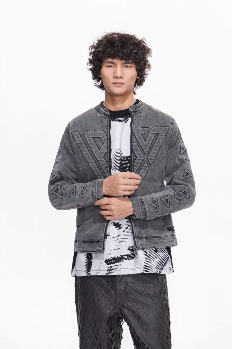 Harley Grey Wash Denim Jacket - Valabasas