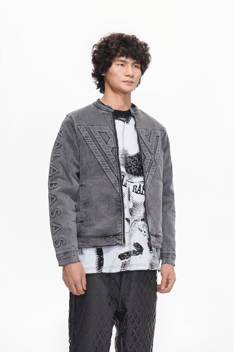 Harley Grey Wash Denim Jacket - Valabasas