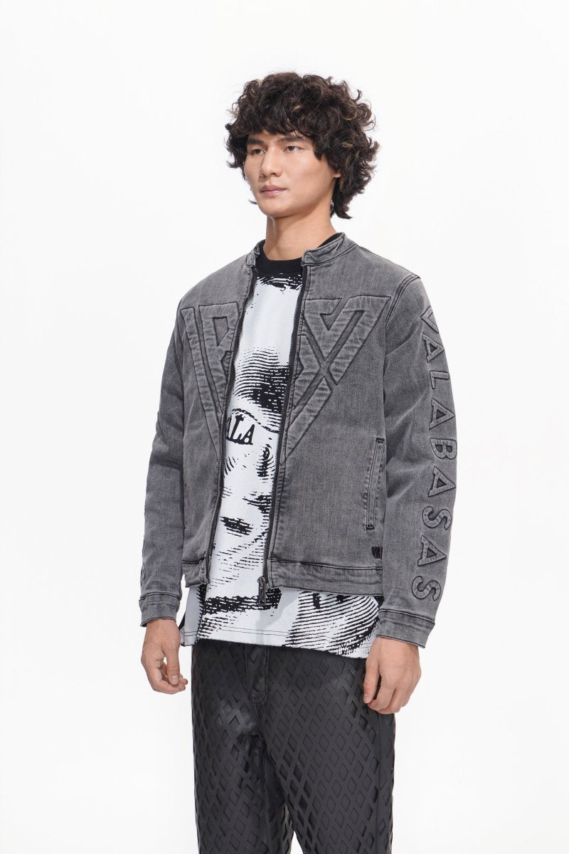 Harley Grey Wash Denim Jacket