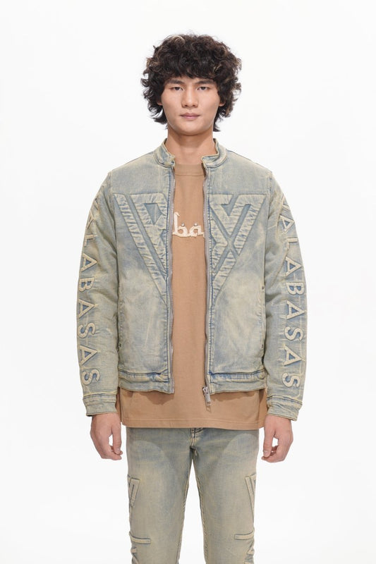 Harley Light Vintage Blue Denim Jacket - Valabasas