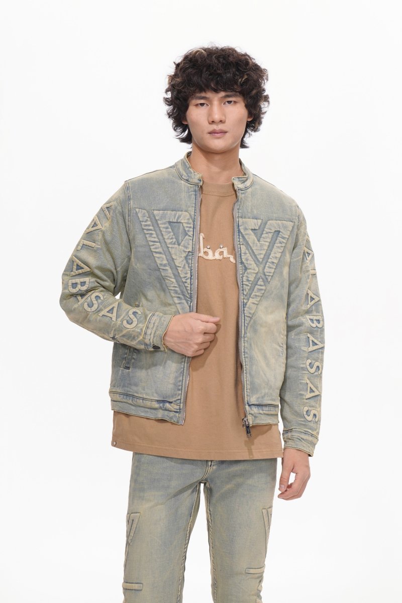 Harley Light Vintage Blue Denim Jacket - Valabasas