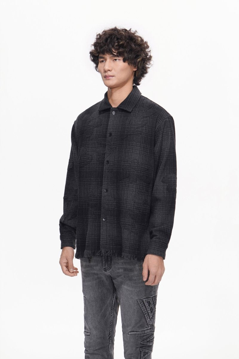 Harvest Black Button Down - Valabasas