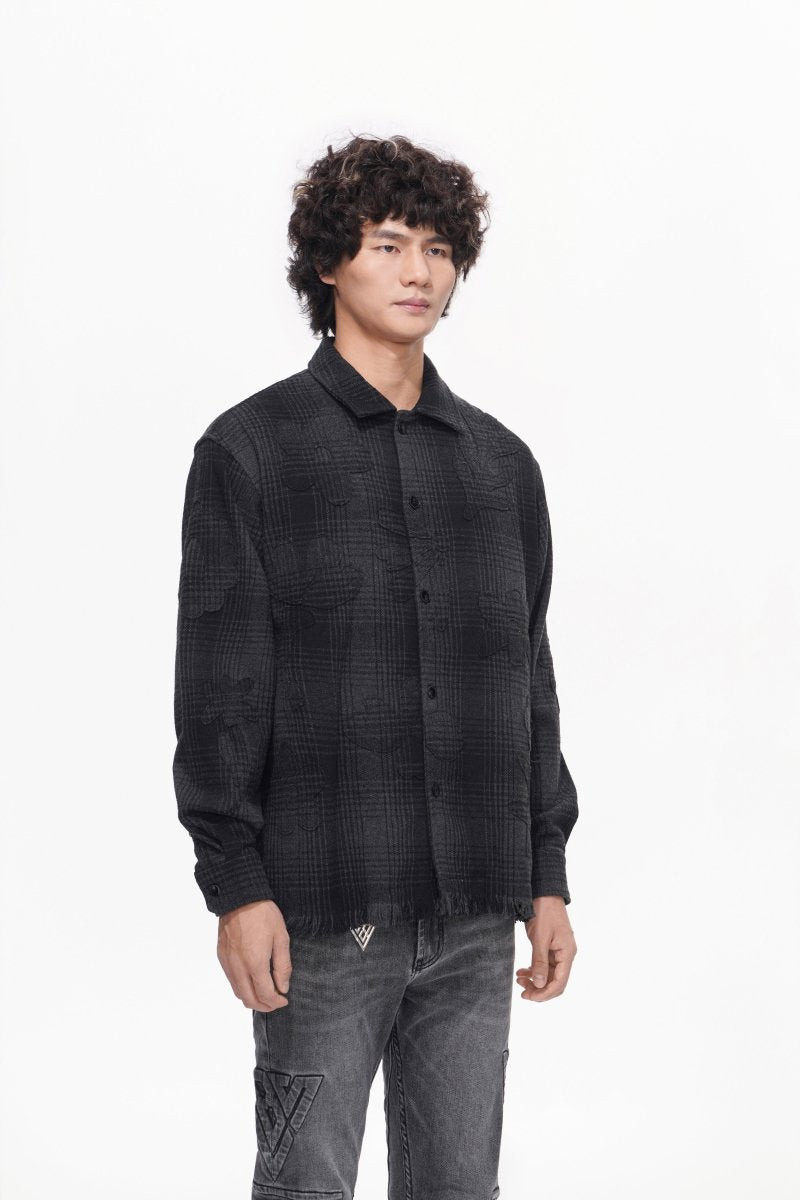 Harvest Black Button Down - Valabasas