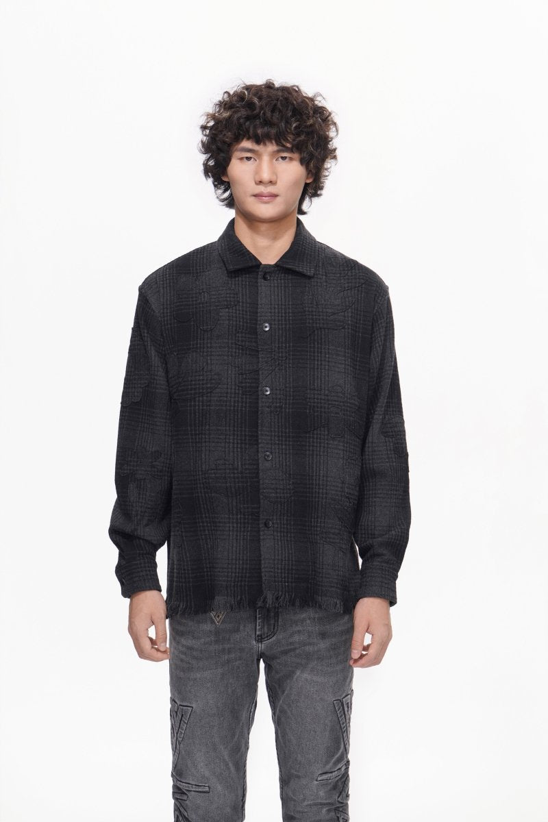 Harvest Black Button Down - Valabasas