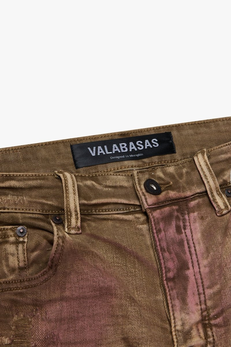 "HARVEST" SKINNY BROWN WASH - Valabasas