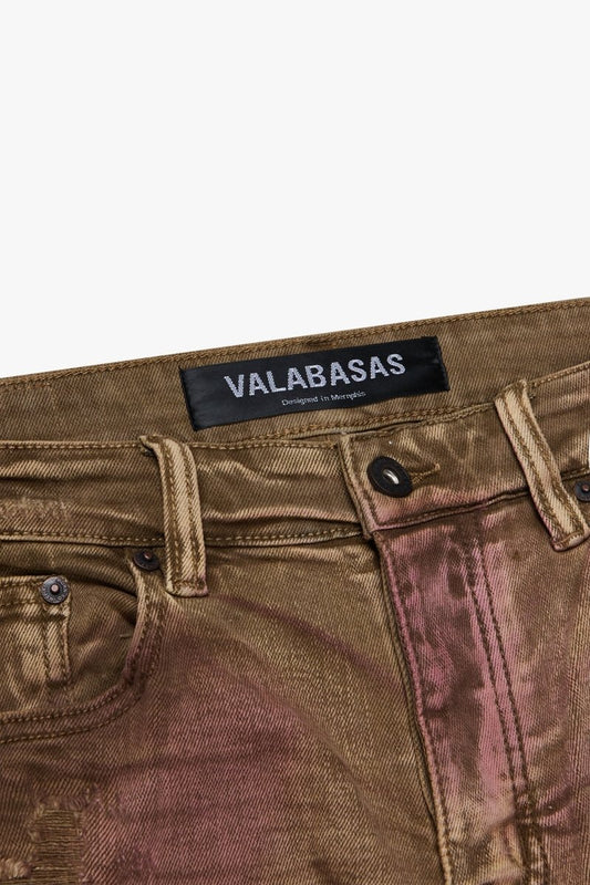 "HARVEST" SKINNY BROWN WASH - Valabasas