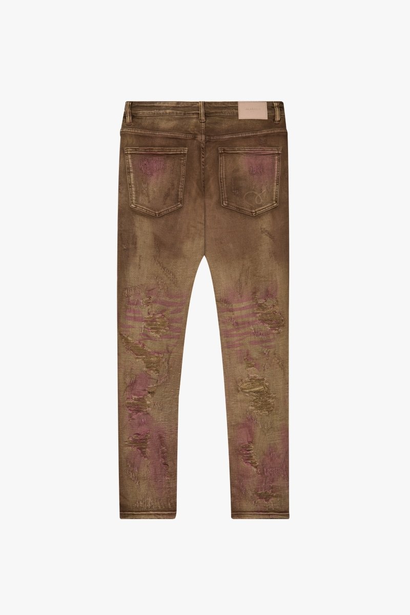 "HARVEST" SKINNY BROWN WASH - Valabasas
