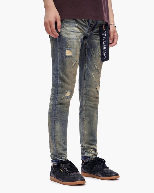 Haste Vintage Dark Blue Wash Skinny Jeans - Valabasas