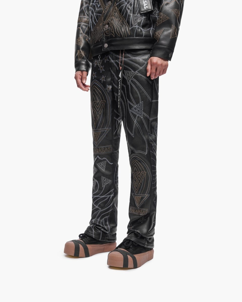Havoc Vegan Leather Black Stacked – Valabasas
