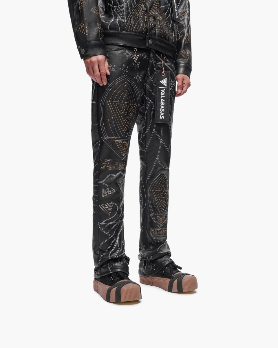 Havoc Vegan Leather Black Stacked - Valabasas