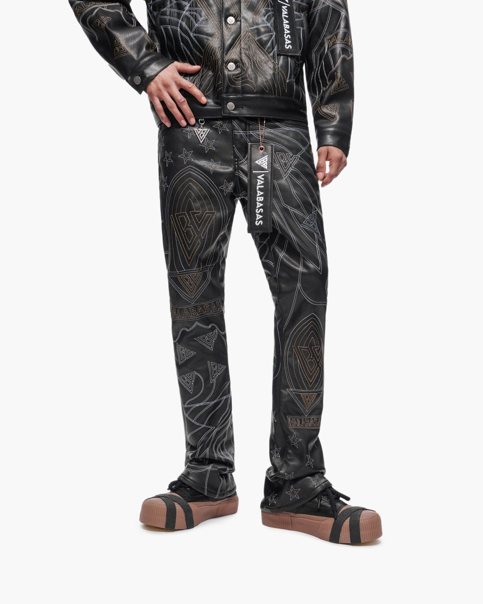 Havoc Vegan Leather Black Stacked - Valabasas