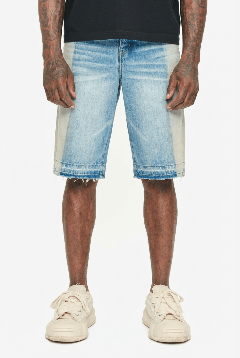 Hay Dark Light Blue Jorts - Valabasas