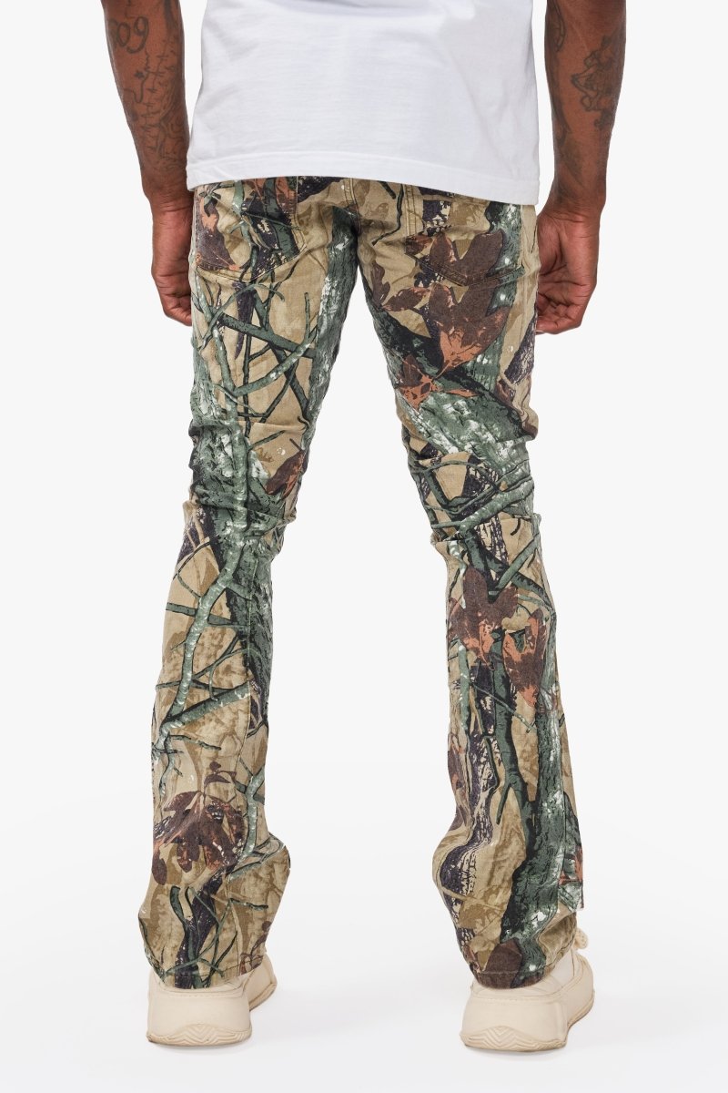 Hazard Forest Camo Stacked Jeans - Valabasas