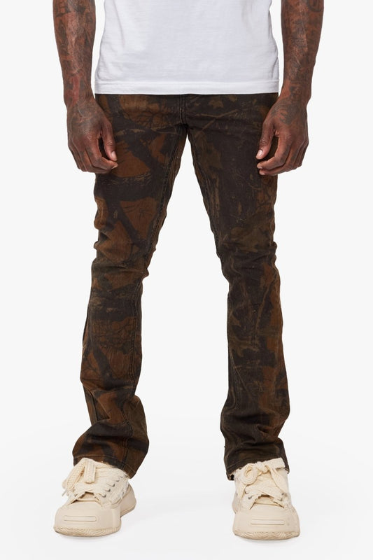 Hazard Wilderness Camo Stacked Jeans - Valabasas