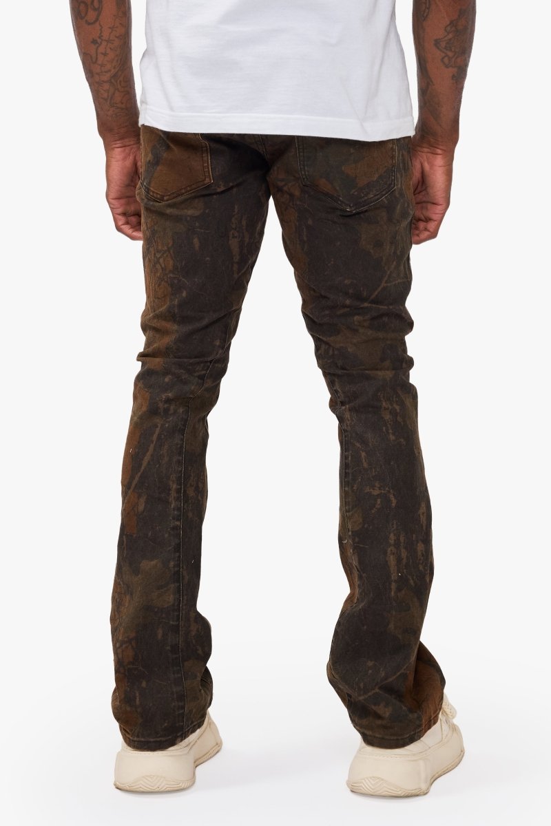 Hazard Wilderness Camo Stacked Jeans - Valabasas
