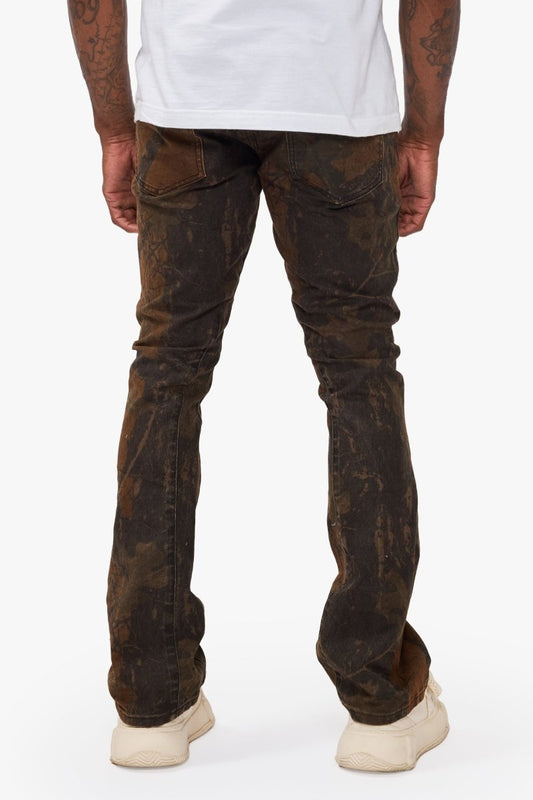 Hazard Wilderness Camo Stacked Jeans - Valabasas