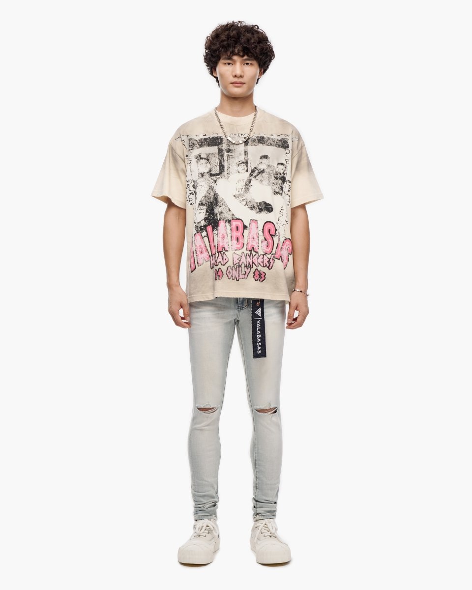 Head Bangers Cream Tee - Valabasas