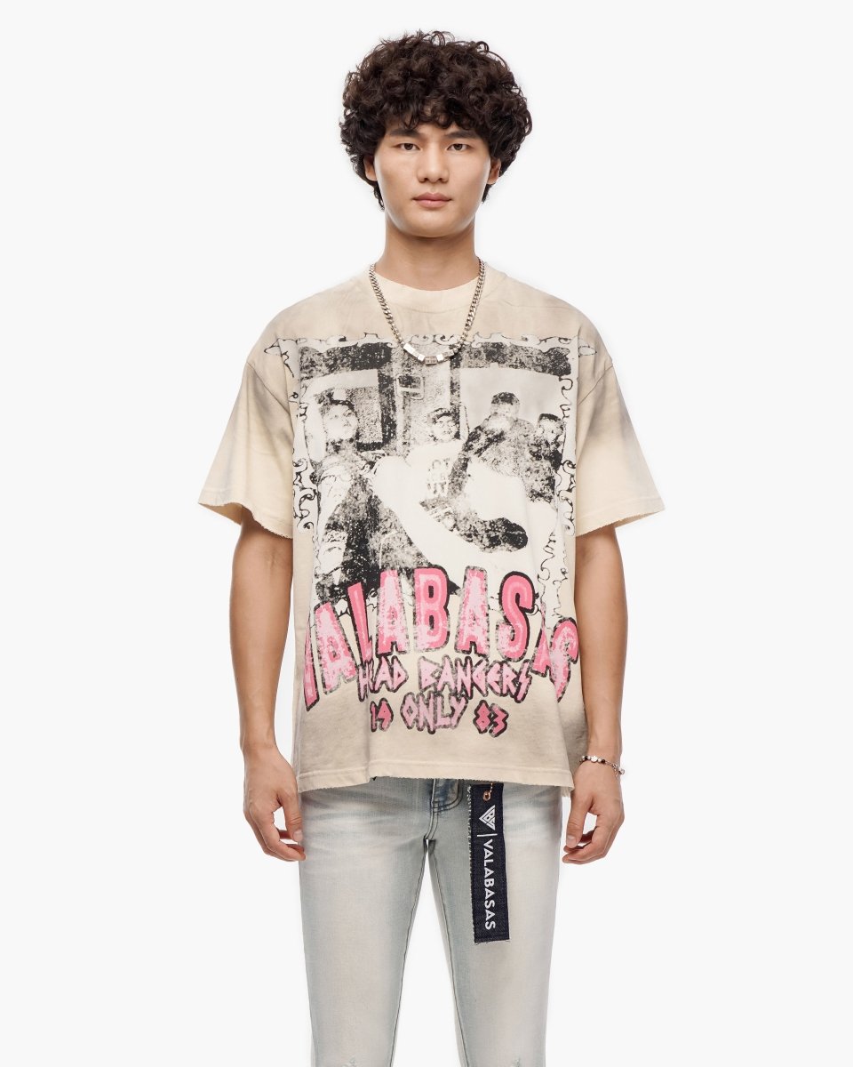 Head Bangers Cream Tee - Valabasas