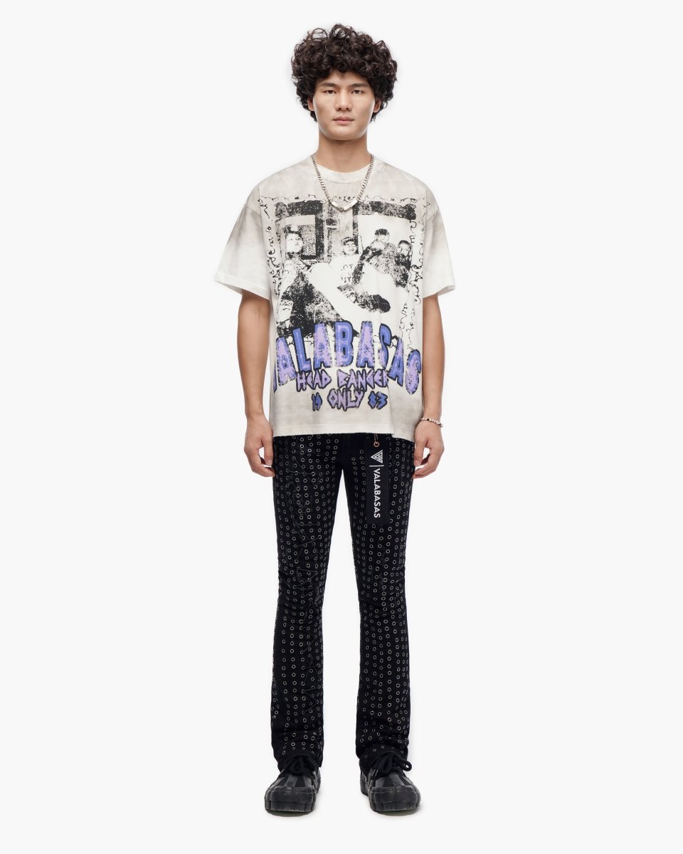 Head Bangers White Tee - Valabasas