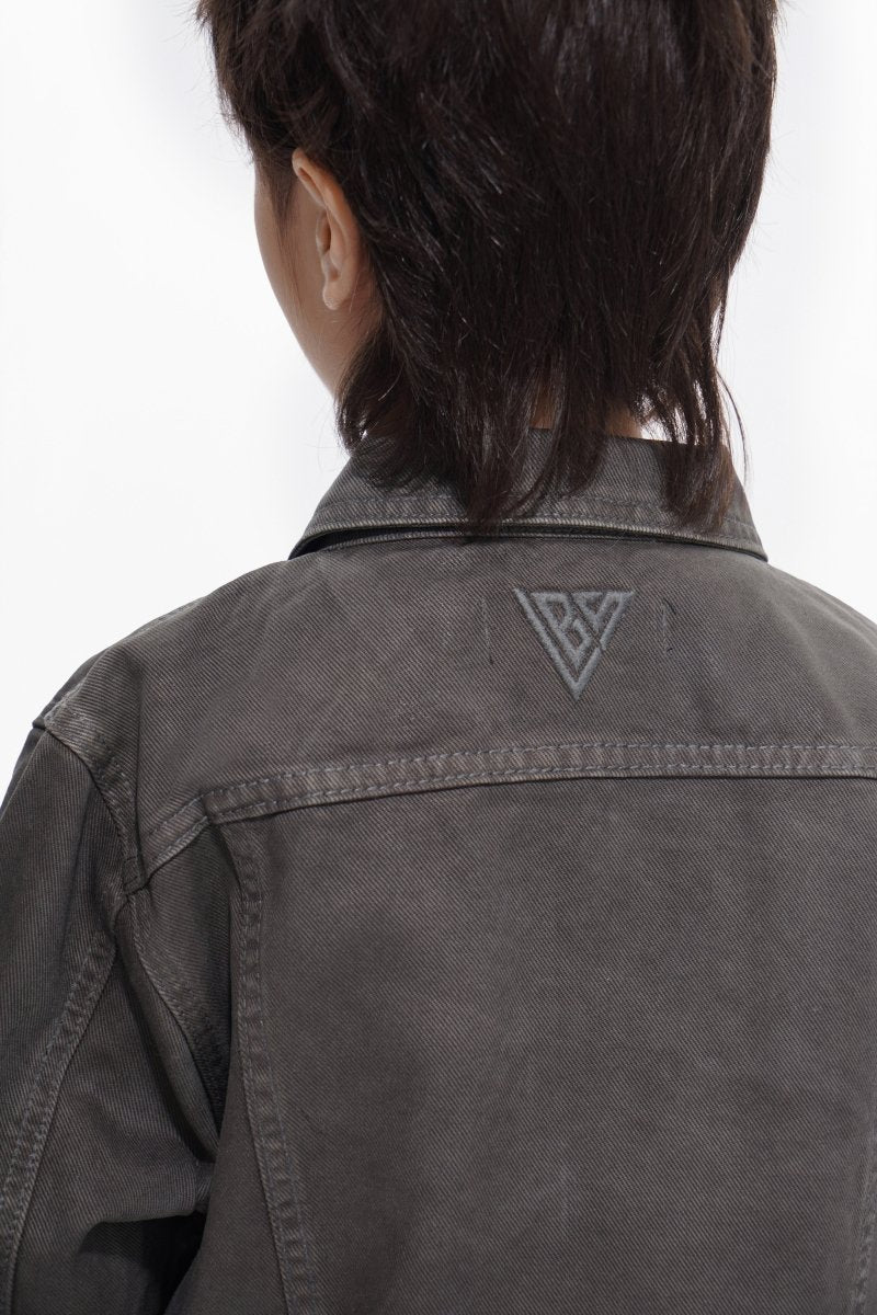 Hideout Kids Grey Waxed Jacket - Valabasas