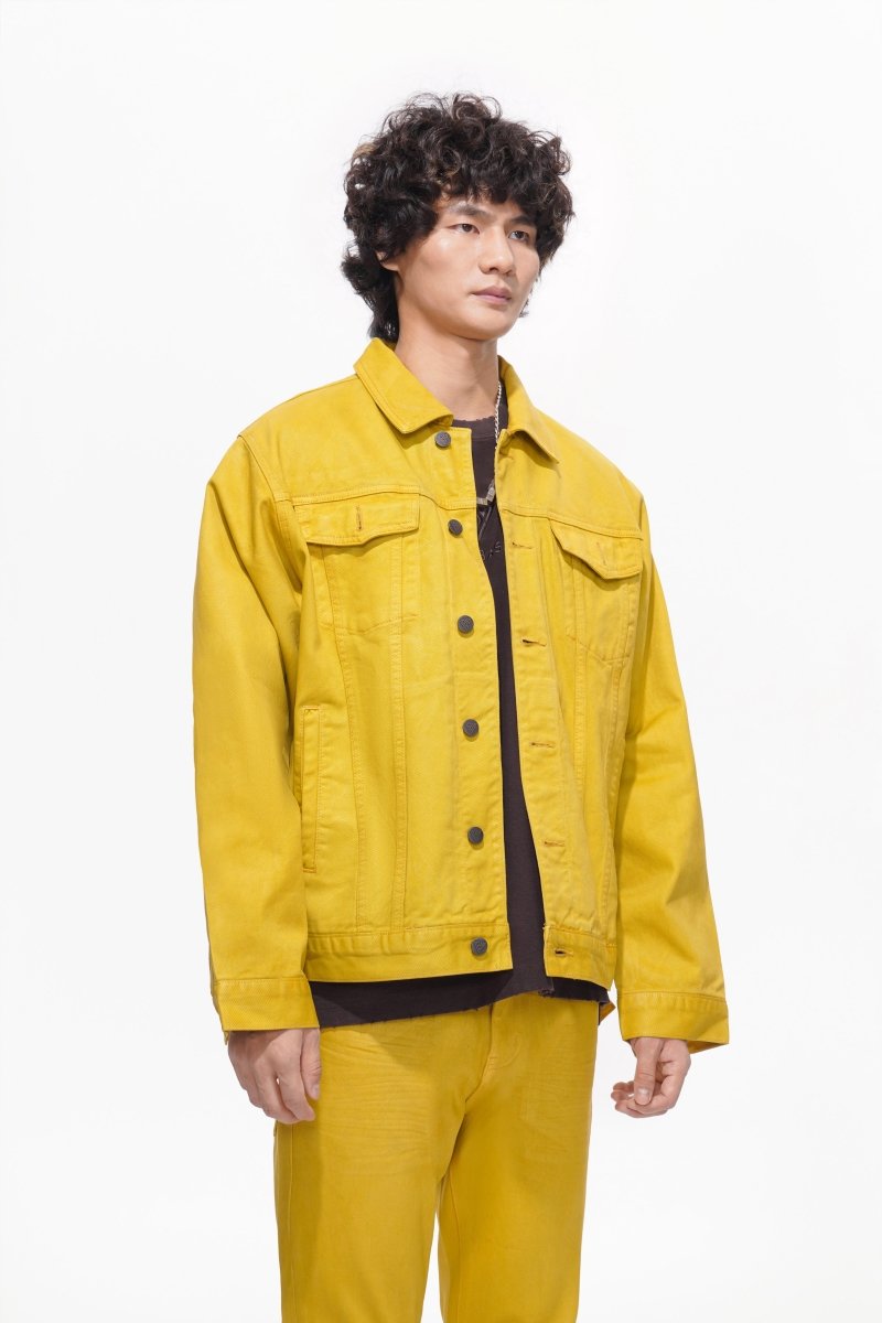Hideout Yellow Waxed Jacket - Valabasas
