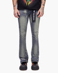 Hikari Stacked Denim Blue Washed