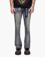Hikari Stacked Denim Blue Washed
