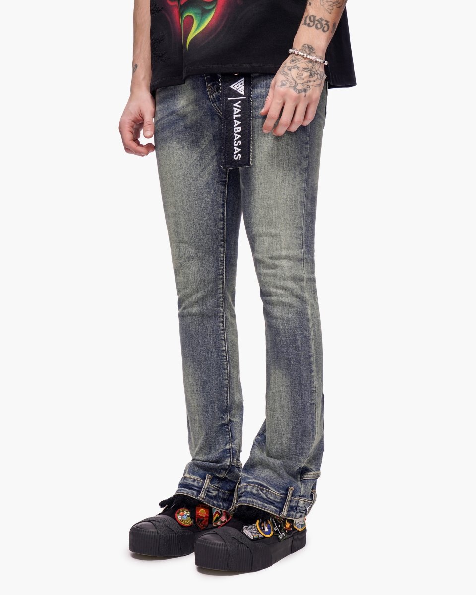 Hikari Stacked Denim Blue Washed - Valabasas