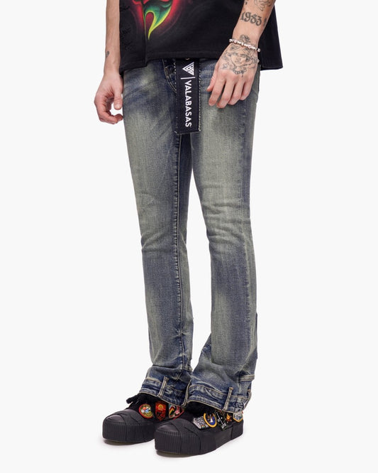 Hikari Stacked Denim Blue Washed - Valabasas