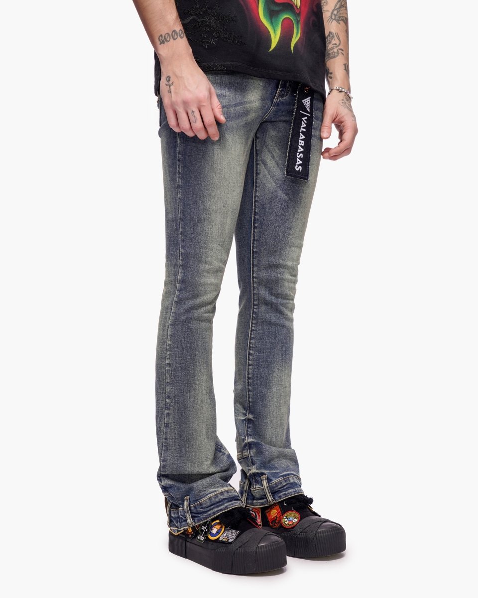 Hikari Stacked Denim Blue Washed - Valabasas