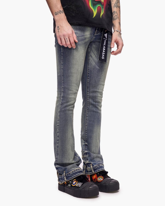 Hikari Stacked Denim Blue Washed - Valabasas