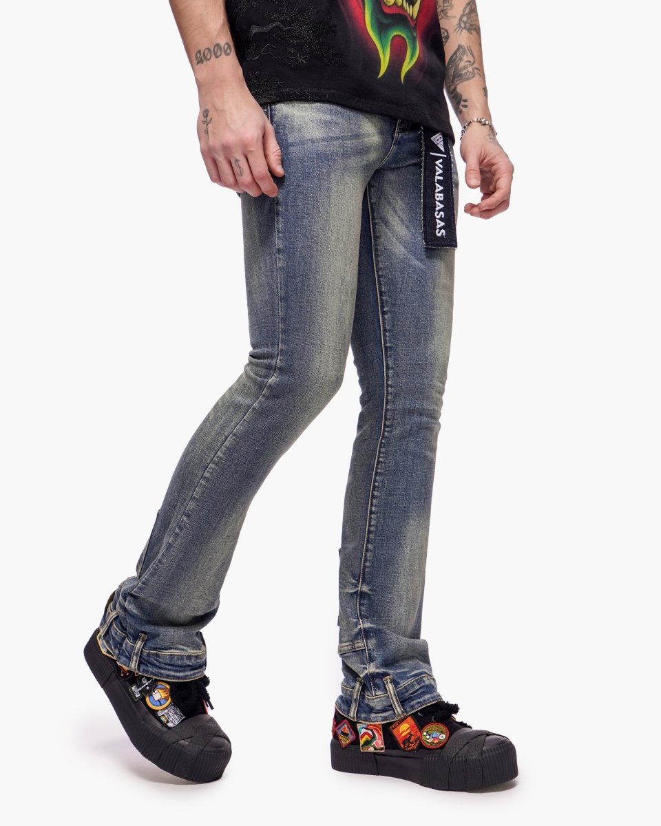 Hikari Stacked Denim Blue Washed - Valabasas