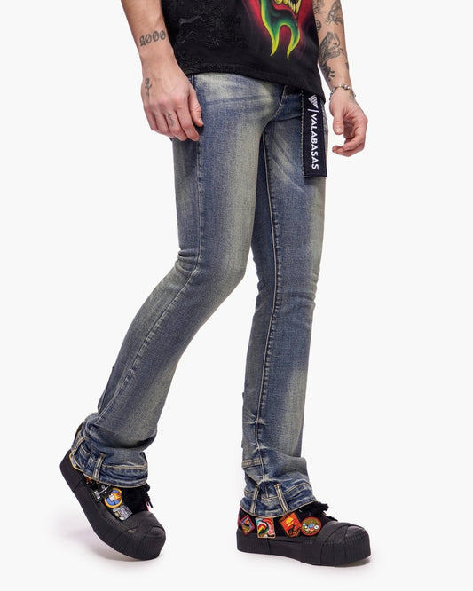 Hikari Stacked Denim Blue Washed - Valabasas