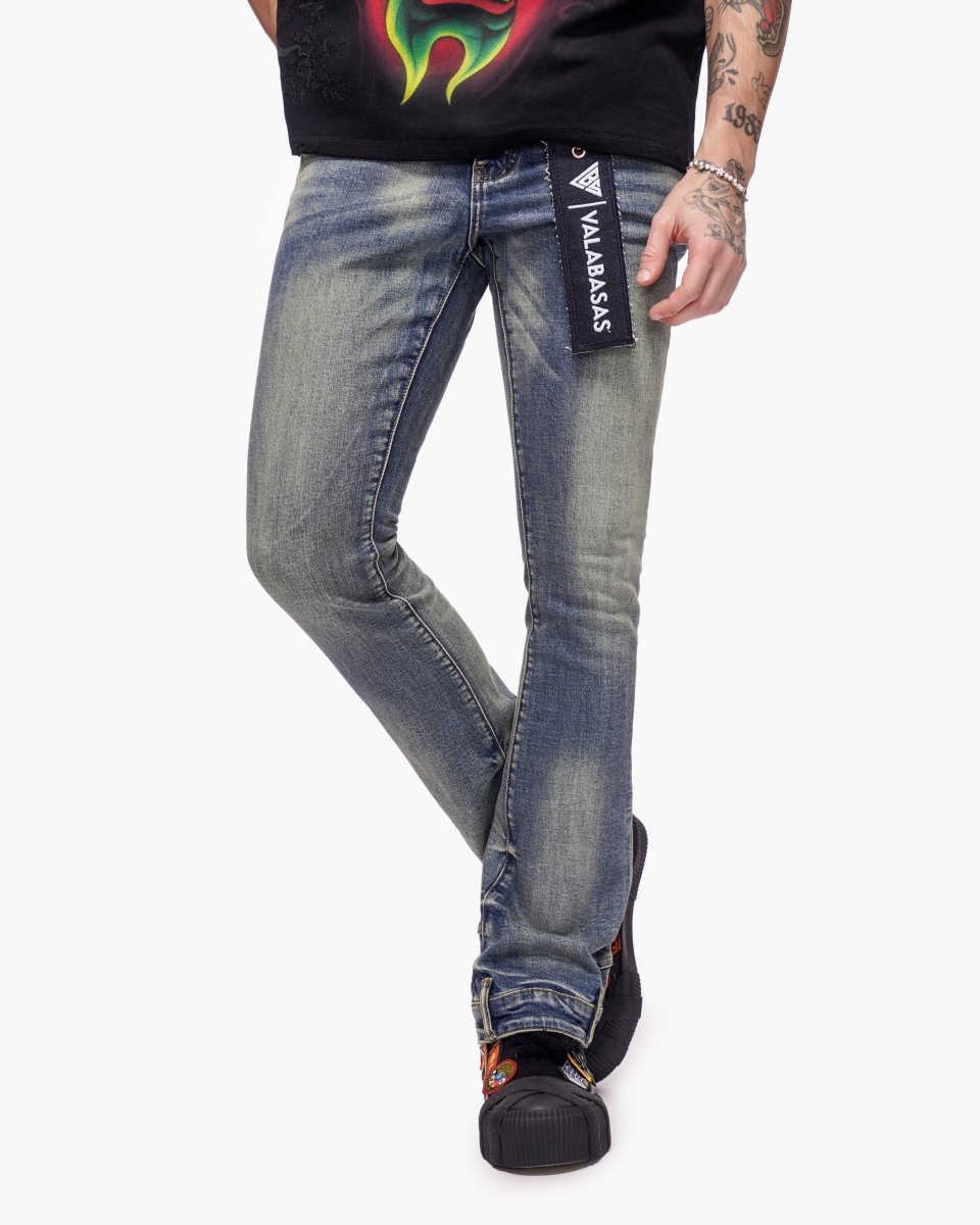 Hikari Stacked Denim Blue Washed - Valabasas